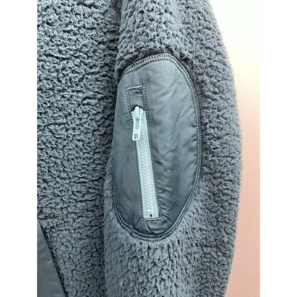 UNDER ARMOUR Women's Sherpa Fleece 1/4-Zip Teal Green Comfort Jacket Size Large - Picture 14 of 16